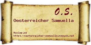 Oesterreicher Samuella névjegykártya